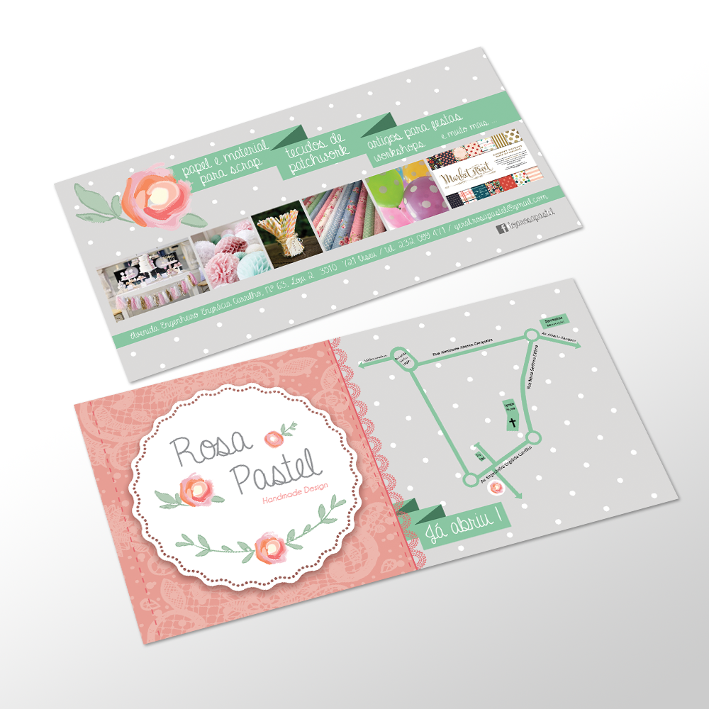 Flyer Rosa Pastel